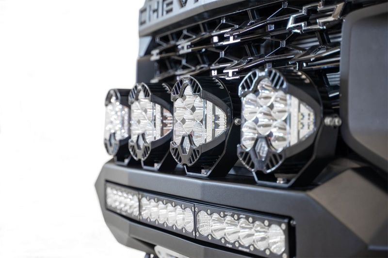 Chevrolet Colorado ZR2 Bumper - Front - Addictive Desert Designs - Stealth Fighter - Hammer Black with Satin Black panels - `21-`27